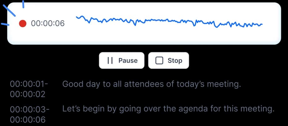 Vocalog Realtime Transcription