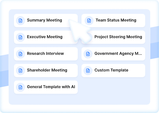 เลือกสร้างสรุปประชุมเอง