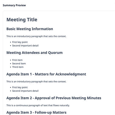 สรุปการประชุมหน่วยงานภาครัฐ