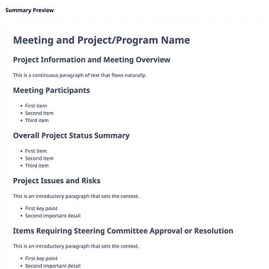 สรุปการประชุมคณะกรรมการกำกับโครงการ