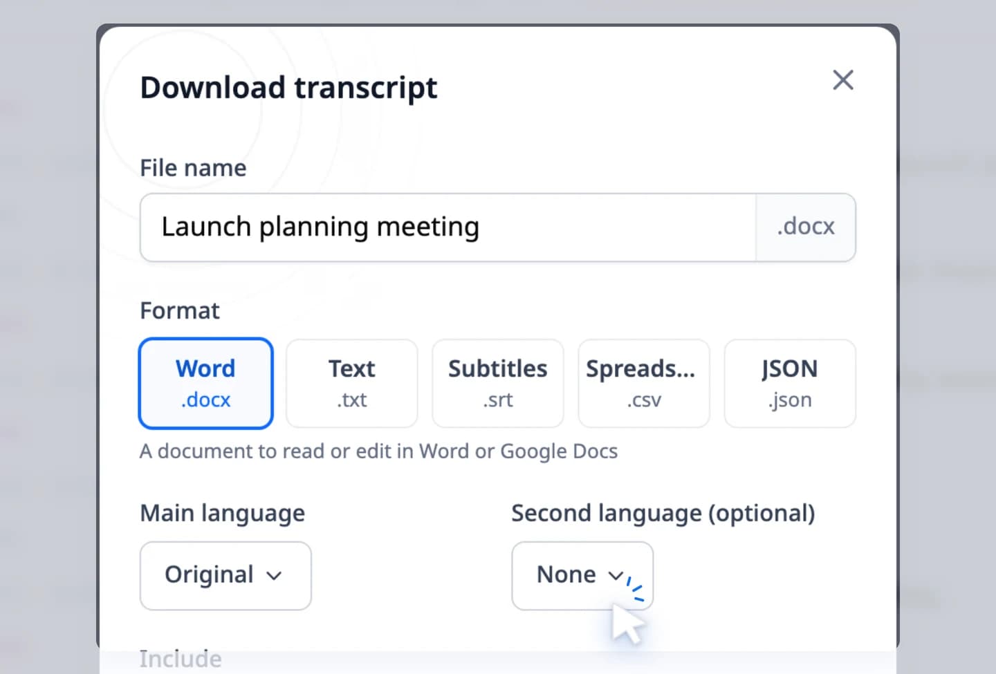 Herramienta de descarga de transcripciones
