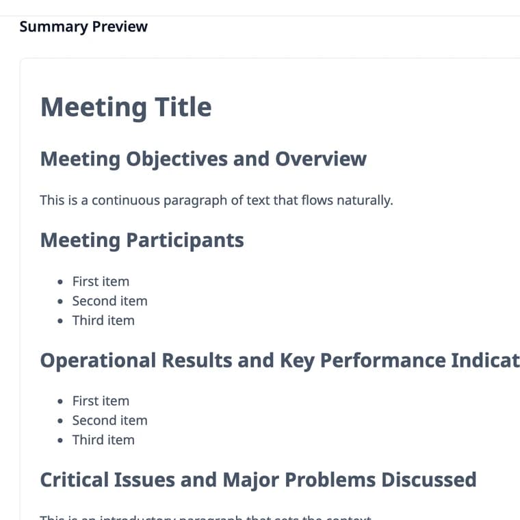 Executive Meeting