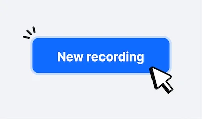 Create a new recording, name it, and optionally assign speaker identities