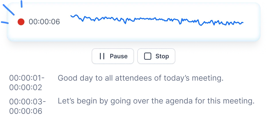 Vocalog Realtime Transcription
